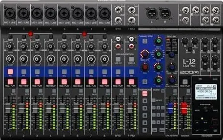 Zoom L-12 -Channel Mixer – Powered